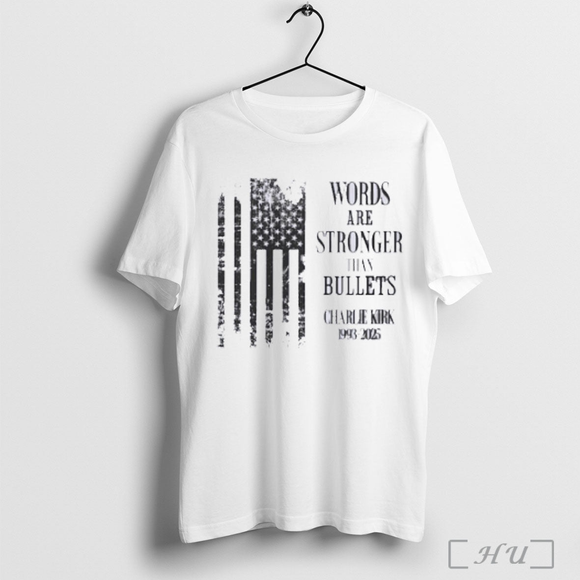 Officials Charlie Kirk Worlds Are Stronger Than Bullets 1993 2025 T Shirt