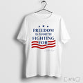 Officials Charlie Kirk Quote Freedom Is Worth Fighting For American Flag Classic Mens