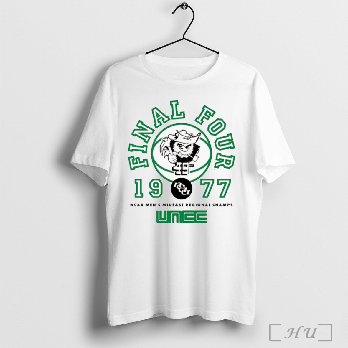 Officials Charlotte 49ers 1977 Ncaa Mens Mideast Regional Champs Basketball Final Four T Shirt