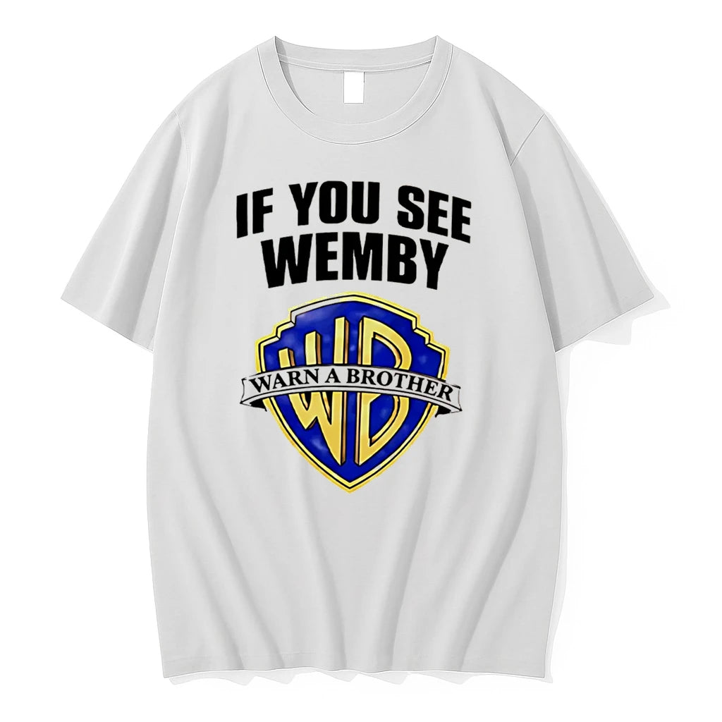 Officials Chet Holmgren If You See Wemby Warn A Brother Tee T Shirt Sweater