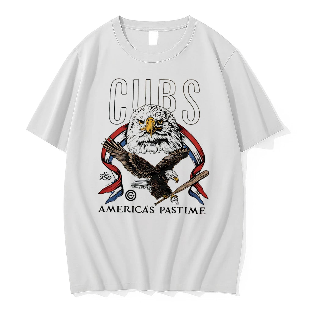Officials Chicago Cubs Americas Pastime 250th Tri Blend Tee T Shirt Sweater