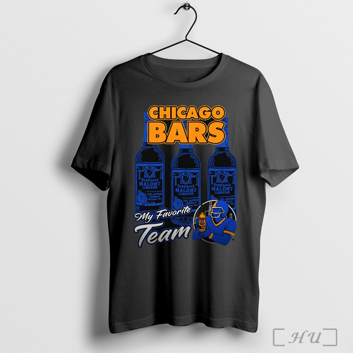 Officials Chicago Bars My Favorite Team Graphic T Shirt