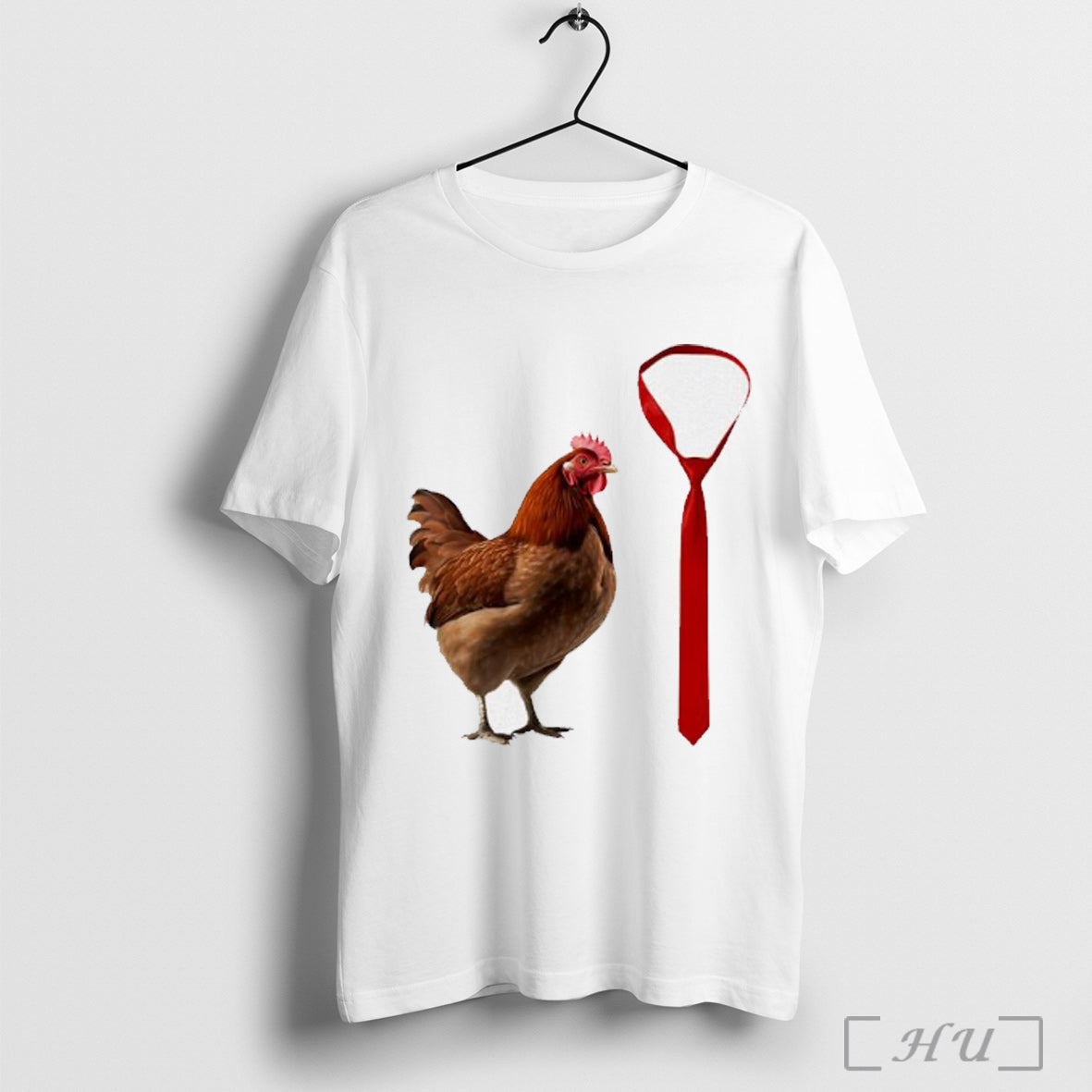 Officials Chicken And Red Necktie T Shirt