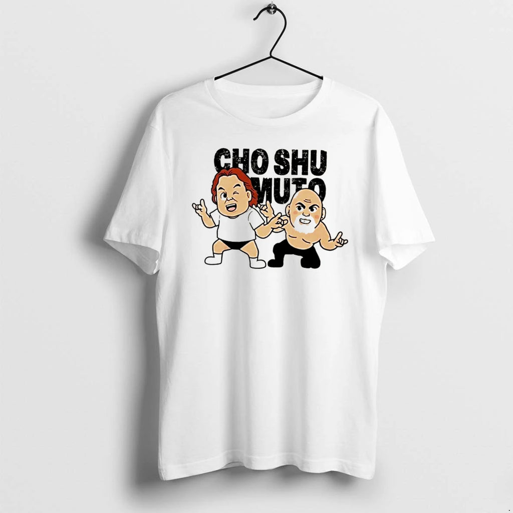 Officials Choshu Chikara Keiji Muto Super Tag Team Caricature Tee Premium T Shirt