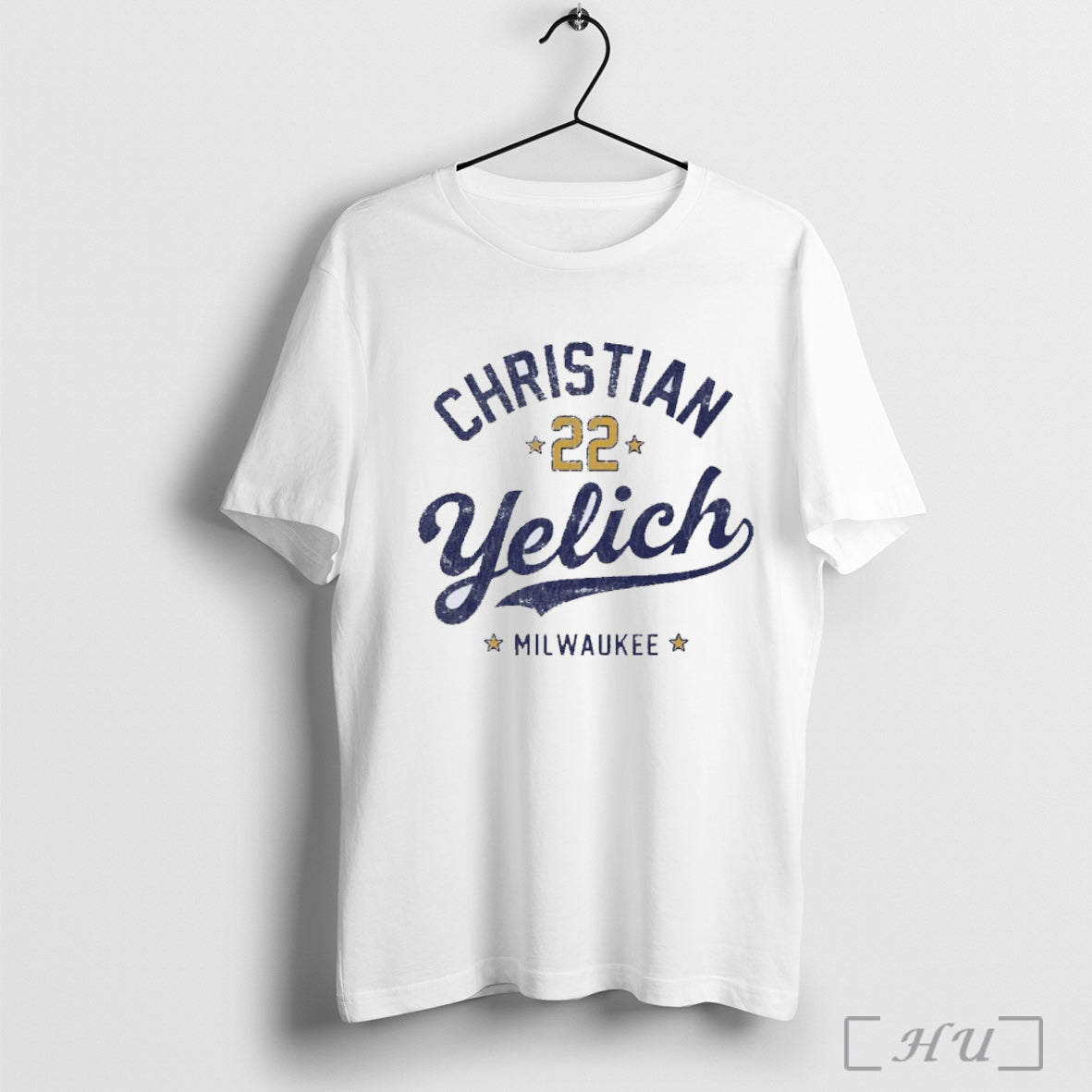 Officials Christian Yelich Classic Text T Shirt
