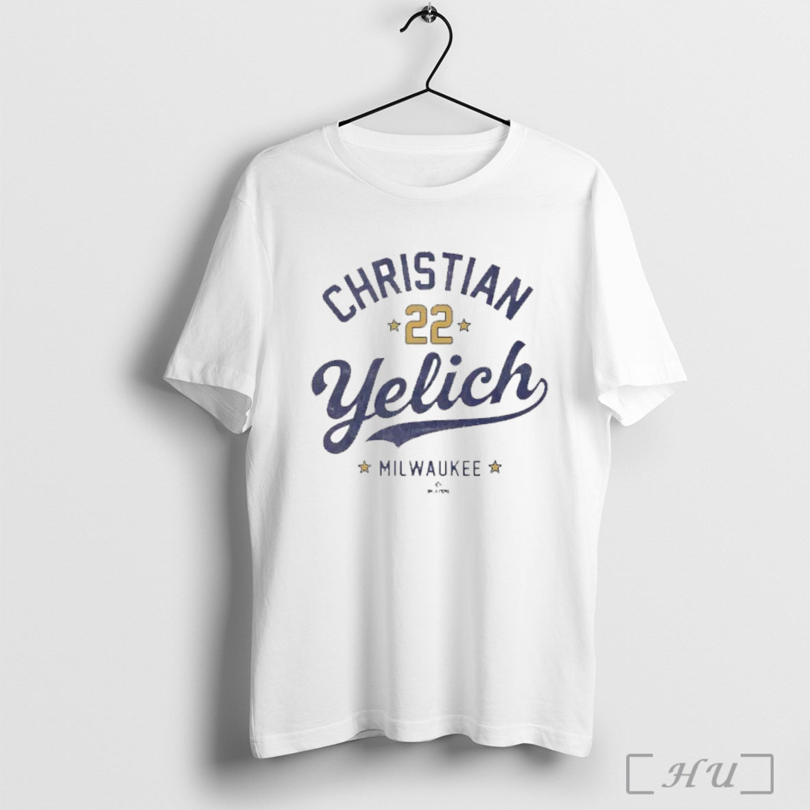 Officials Christian Yelich Vintage Player Milwaukee Baseball Fan T Shirt