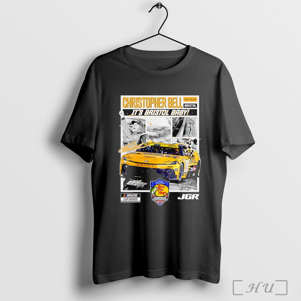 Officials Christopher Bell Its Bristol Baby 2025 Night Race Race Winner T Shirt