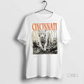 Officials Cincinnati Football White Tiger Tee Shirt Sweater