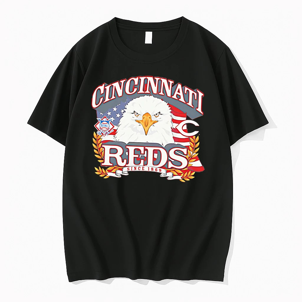 Officials Cincinnati Reds Americana Eagle Celebrating Americas 250th Tee T Shirt Sweater