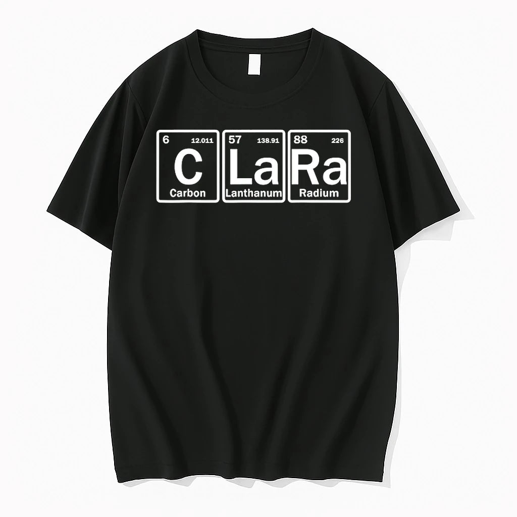 Officials Clara Name Personalized In Periodic Table Elements T Shirt Sweater