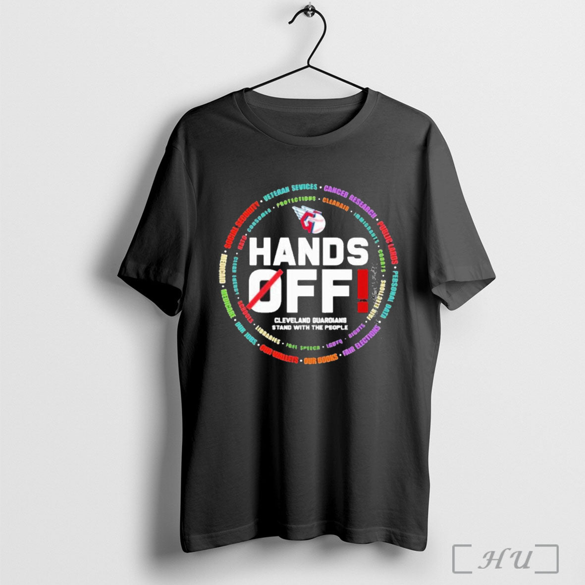 Officials Cleveland Guardians Logo Hands Off Seattle Mariners Stand With The People T Shirt