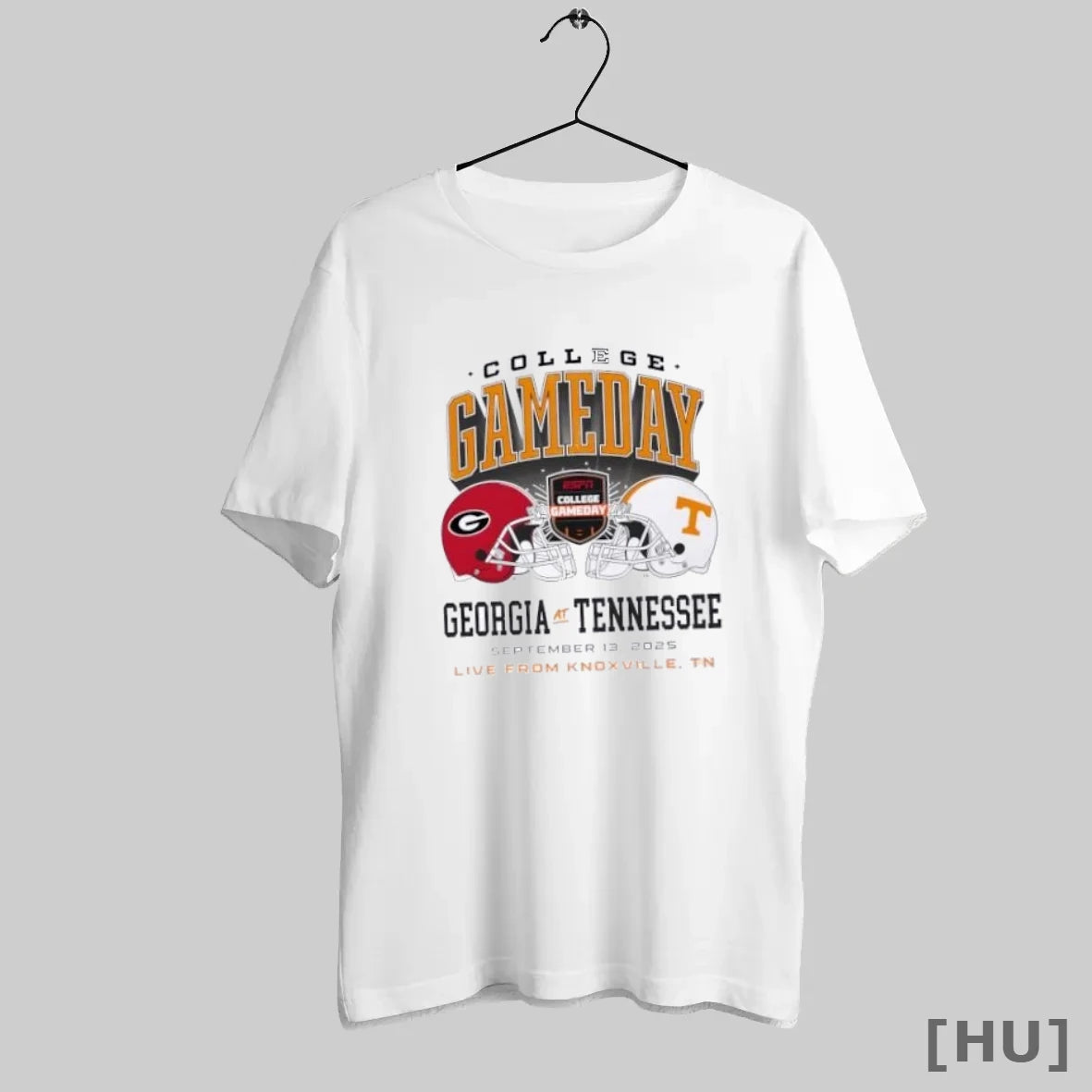 Officials College Gameday Georgia Vs Tennessee Helmets Live From Knoxville Tn T Shirt