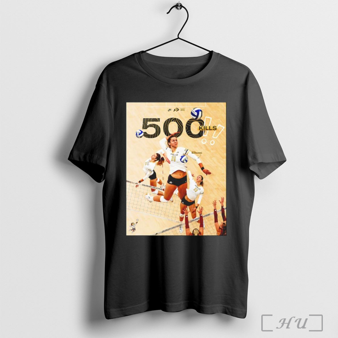 Officials Colorado Buffaloes Volleyball Ana Burilovic 500 Kill T Shirt