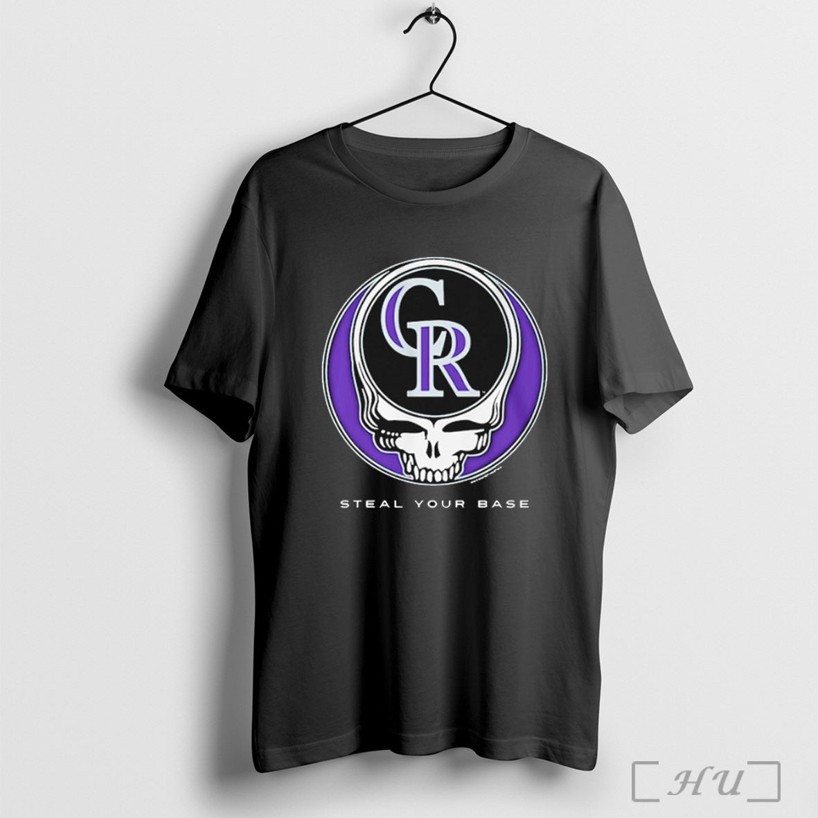 Officials Colorado Rockies Grateful Dead Steal Your Base T Shirt