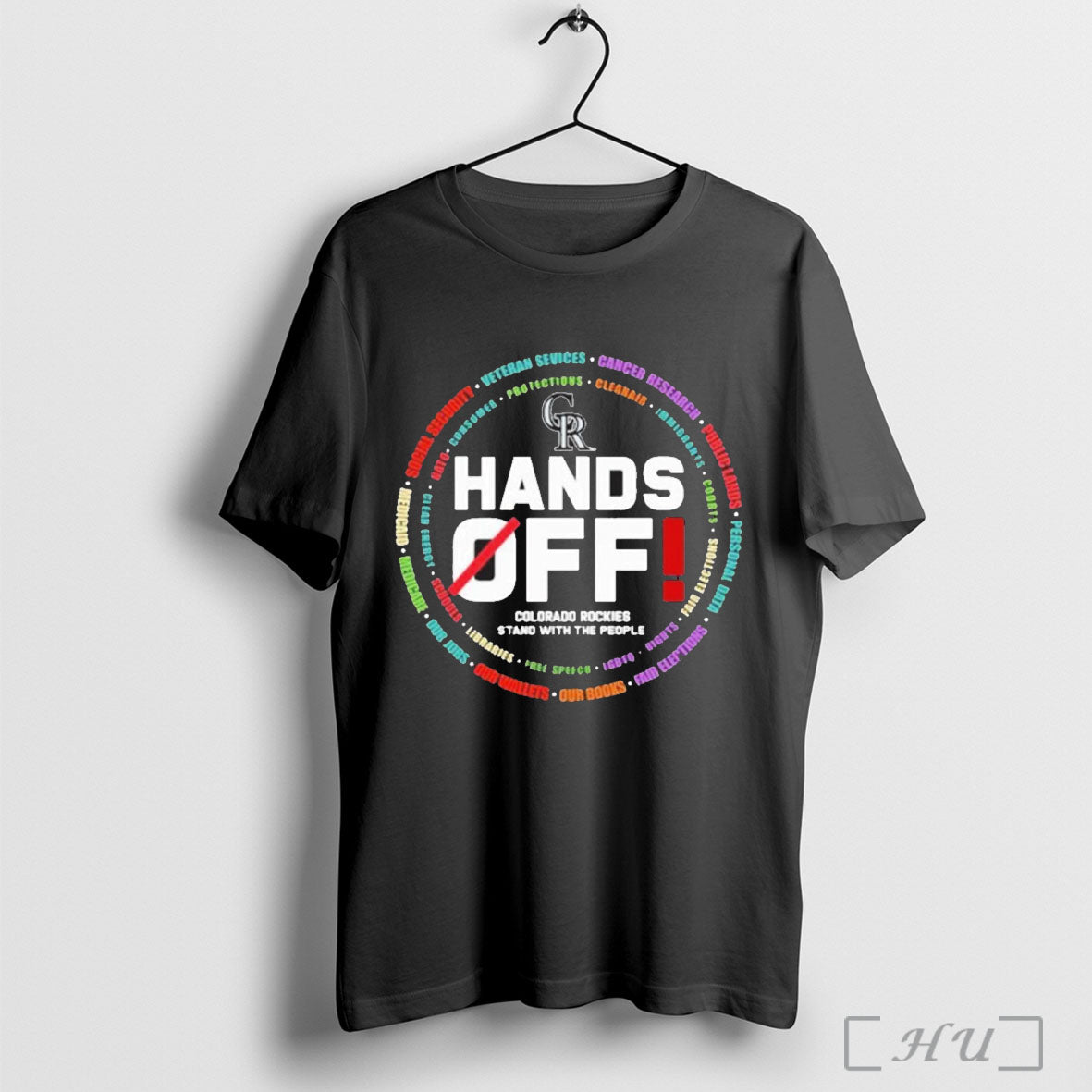 Officials Colorado Rockies Logo Hands Off Seattle Mariners Stand With The People T Shirt