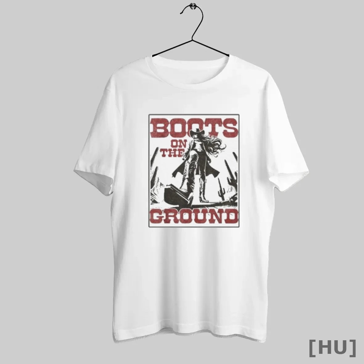 Officials Cowgirl Boots On The Ground Vintage Western T Shirt