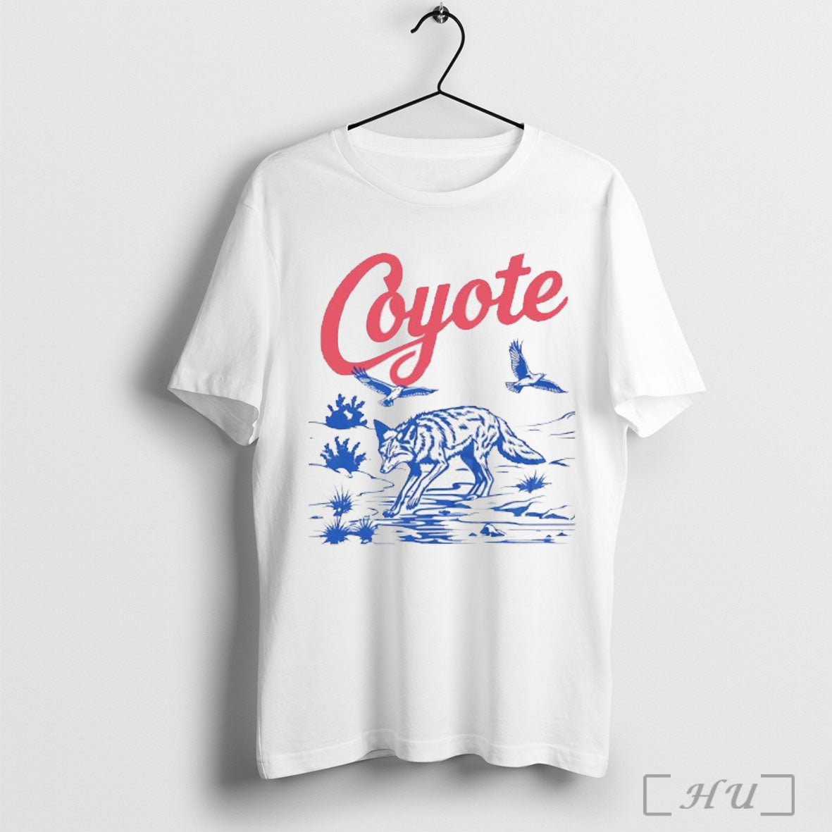 Officials Coyote Desert Wildlife Vintage Graphic T Shirt