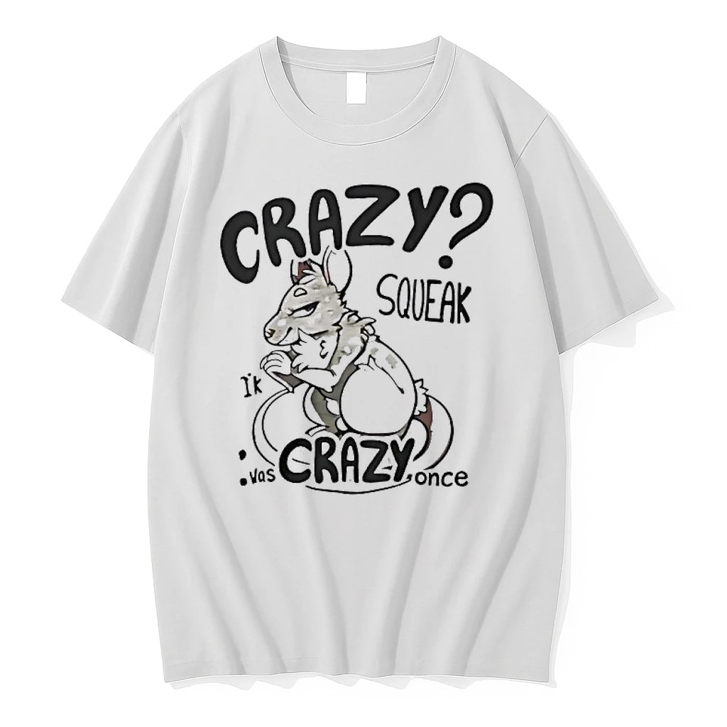 Officials Crazy I Was Crazy Once Squeak Rat Internet Meme Premium T Shirt