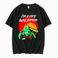 Officials Creature Comforts Im A Very Busy Person Turtle Premium T Shirt
