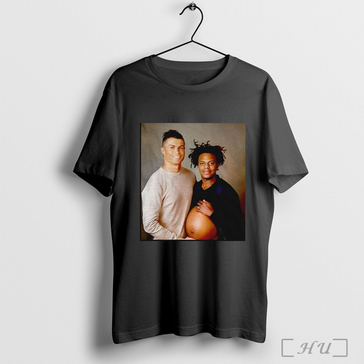 Officials Cristiano Ronaldo And Ishowspeed Pregnant Funny Photo T Shirt