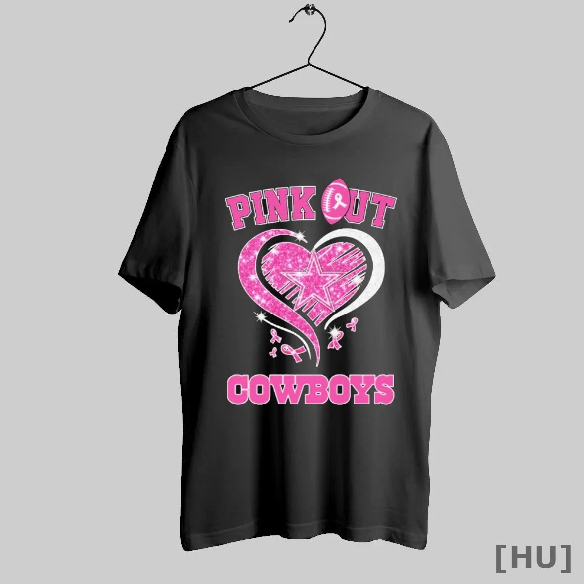 Officials Dallas Cowboys Pink Out Breast Cancer Diamond T Shirt