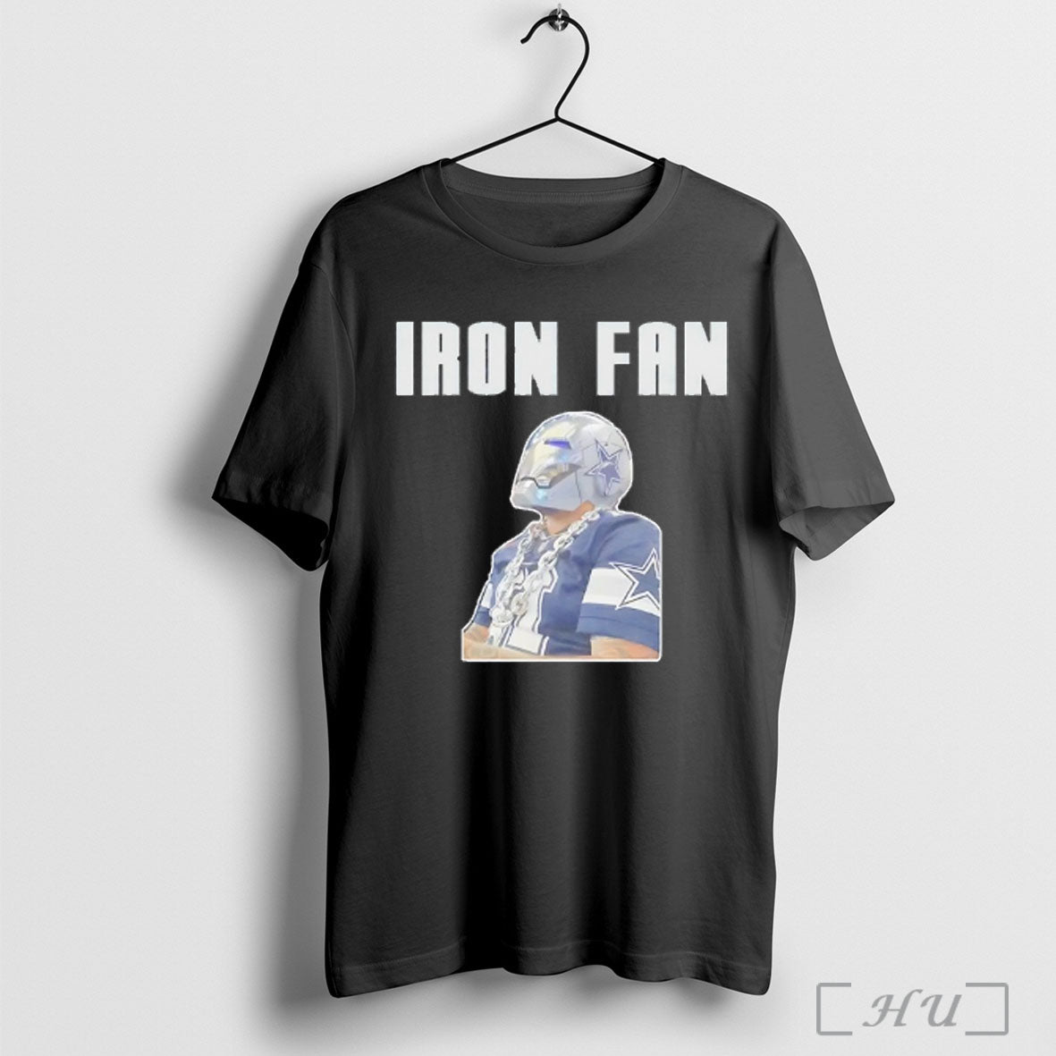 Officials Dallas Cowboys Fan The Iron Fan Helmet T Shirt