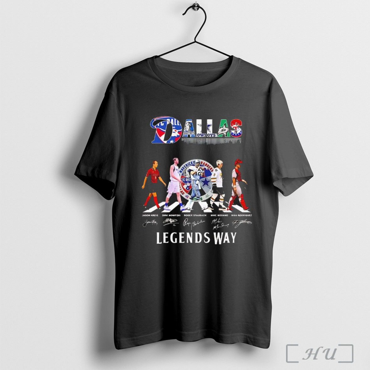 Officials Dallas Sports Teams Cross The Legend Way Signature T Shirt