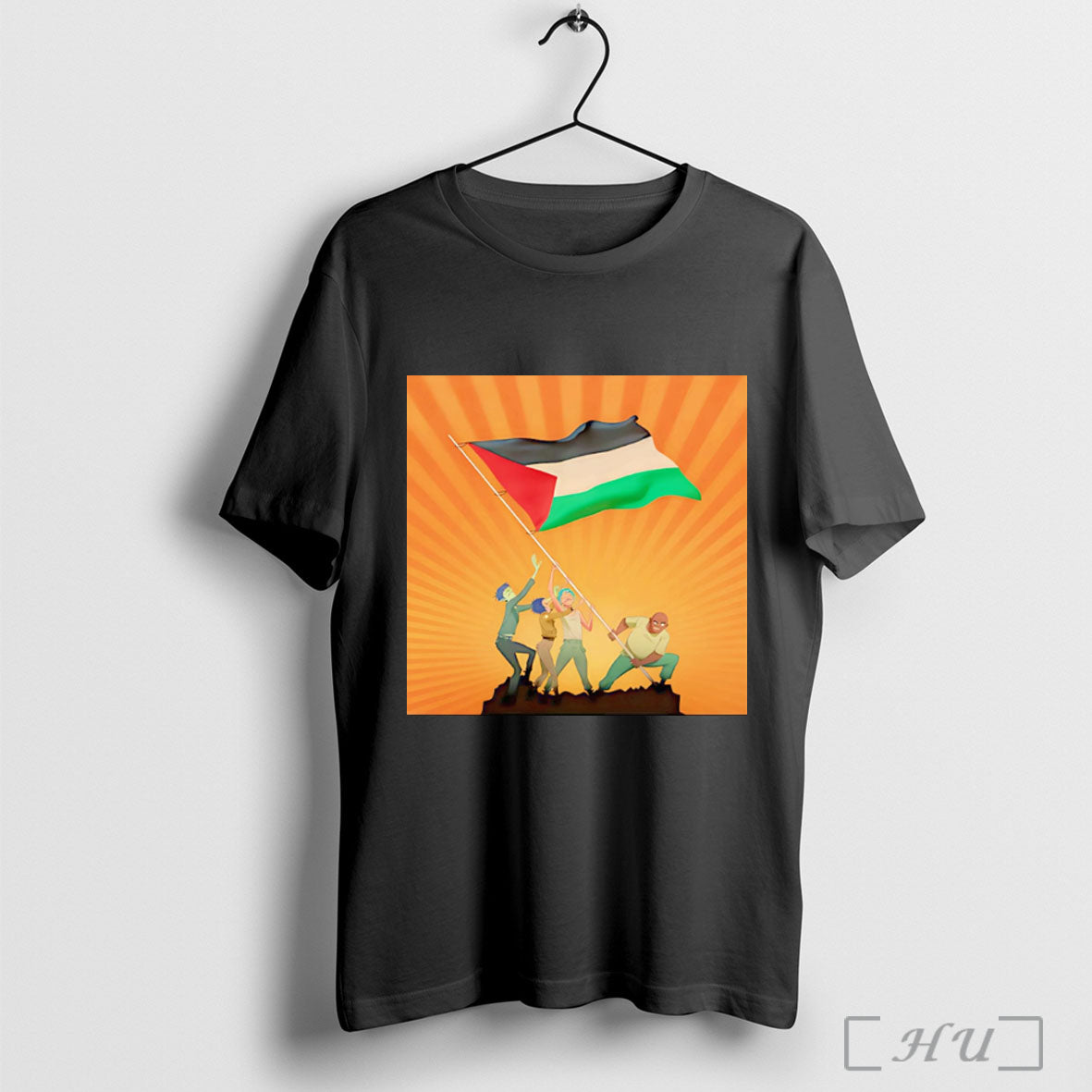 Officials Damon Albarn Palestinian Sunrise By Gorillaz T Shirt