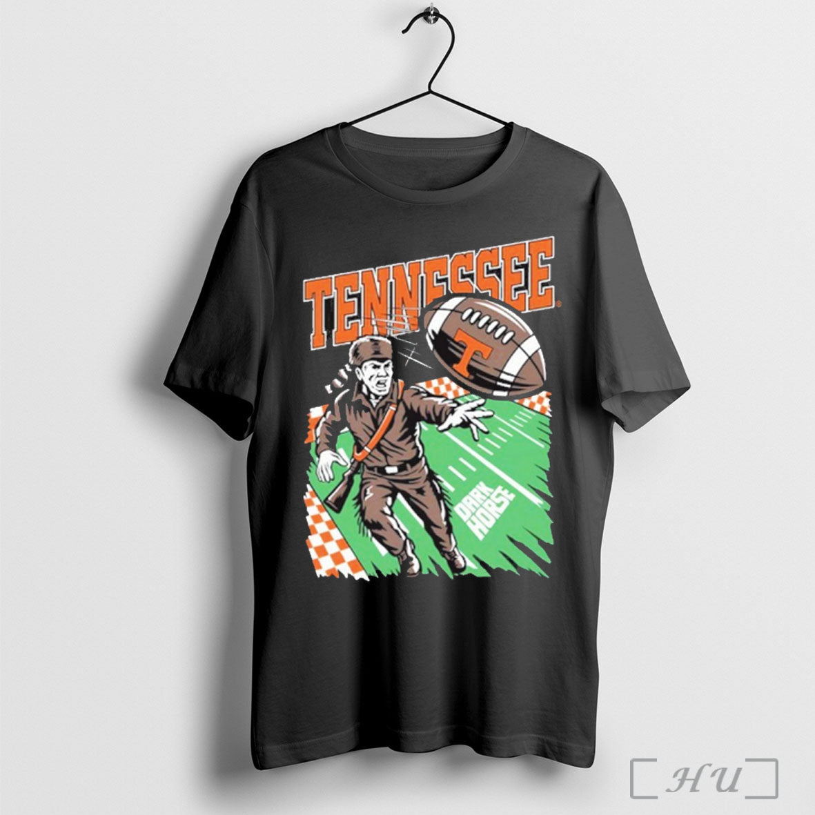 Officials Dark Horse Nyc X Tennessee Volunteer Football Ncaa Graphic T Shirt