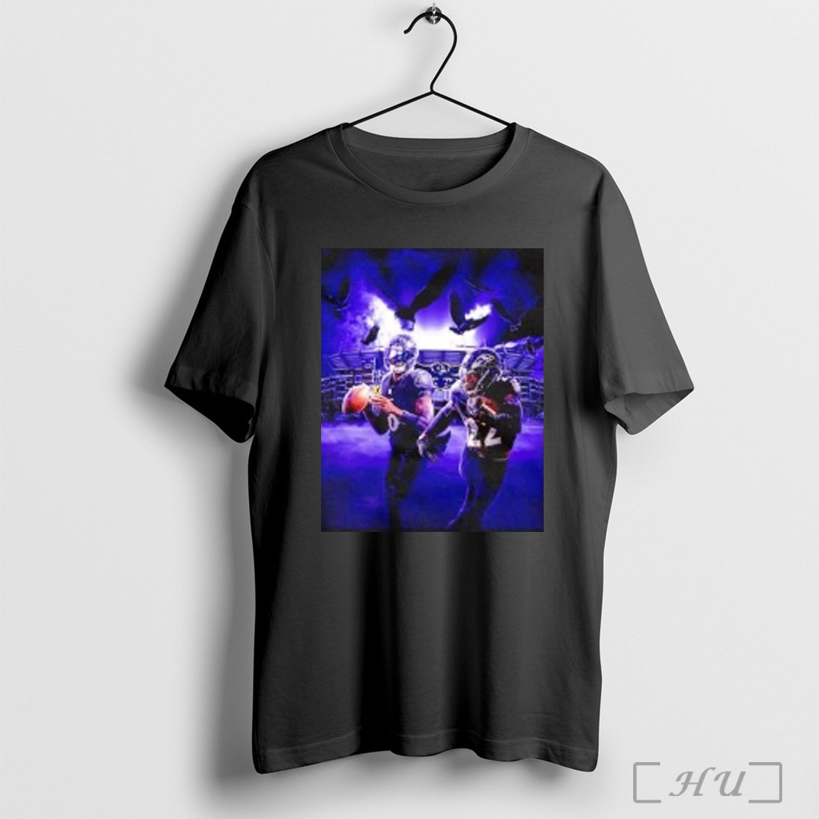 Officials Derrick Henry And Lamar Baltimore Ravens Defend Home Turf T Shirt