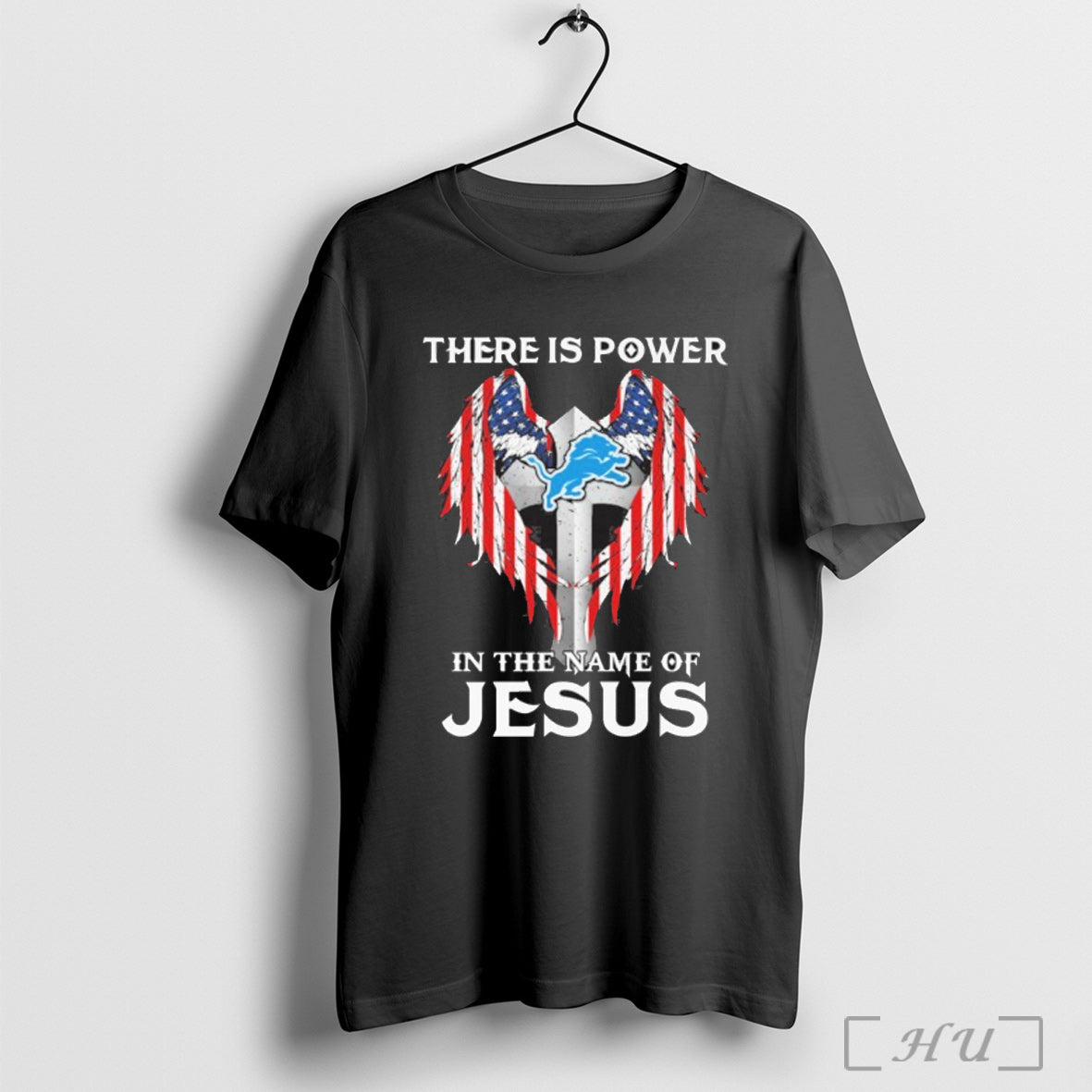 Officials Detroit Lions There Is Power In The Name Of Jesus T Shirt