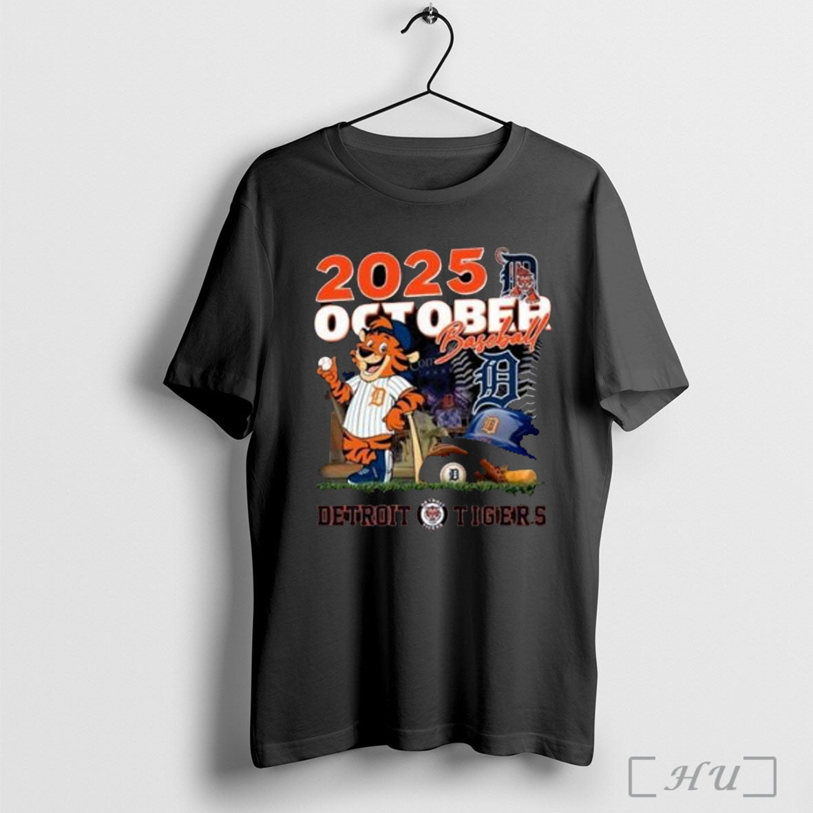 Officials Detroit Tigers 2025 October Baseball Mascot T Shirt