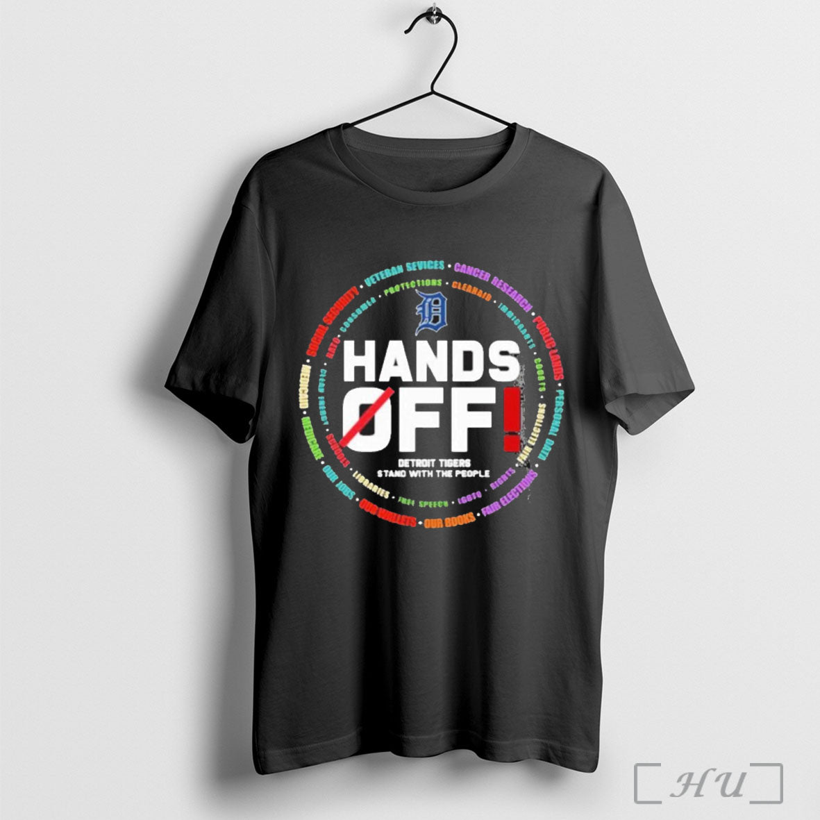 Officials Detroit Tigers Logo Hands Off Seattle Mariners Stand With The People T Shirt