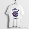 Officials Detroit Tigers Face Parody Logo T Shirt