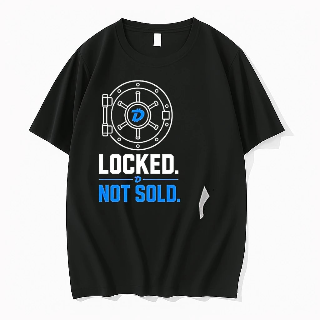 Officials Digibyte Cryptocurrency Locked Not Sold Vault Logo Premium T Shirt