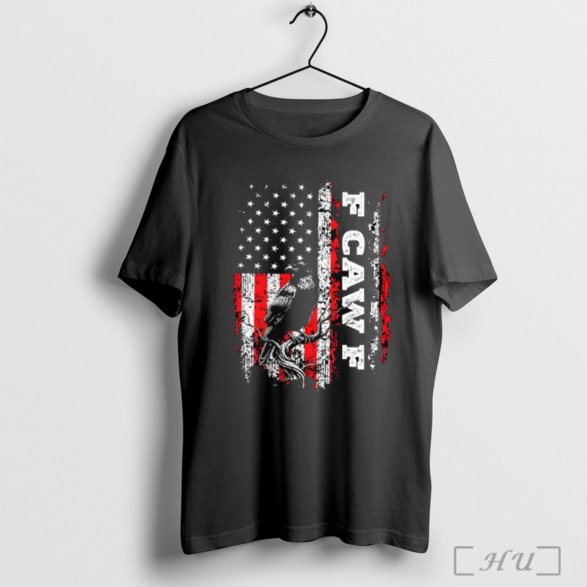 Officials Distressed F Caw F Black Crow Bird Retro Usa Flage Vintage Classic