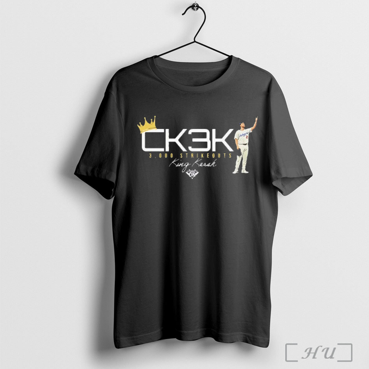 Officials Dodgers Clayton Kershaw King Kersh Ck3k 3000 Strikeouts T Shirt