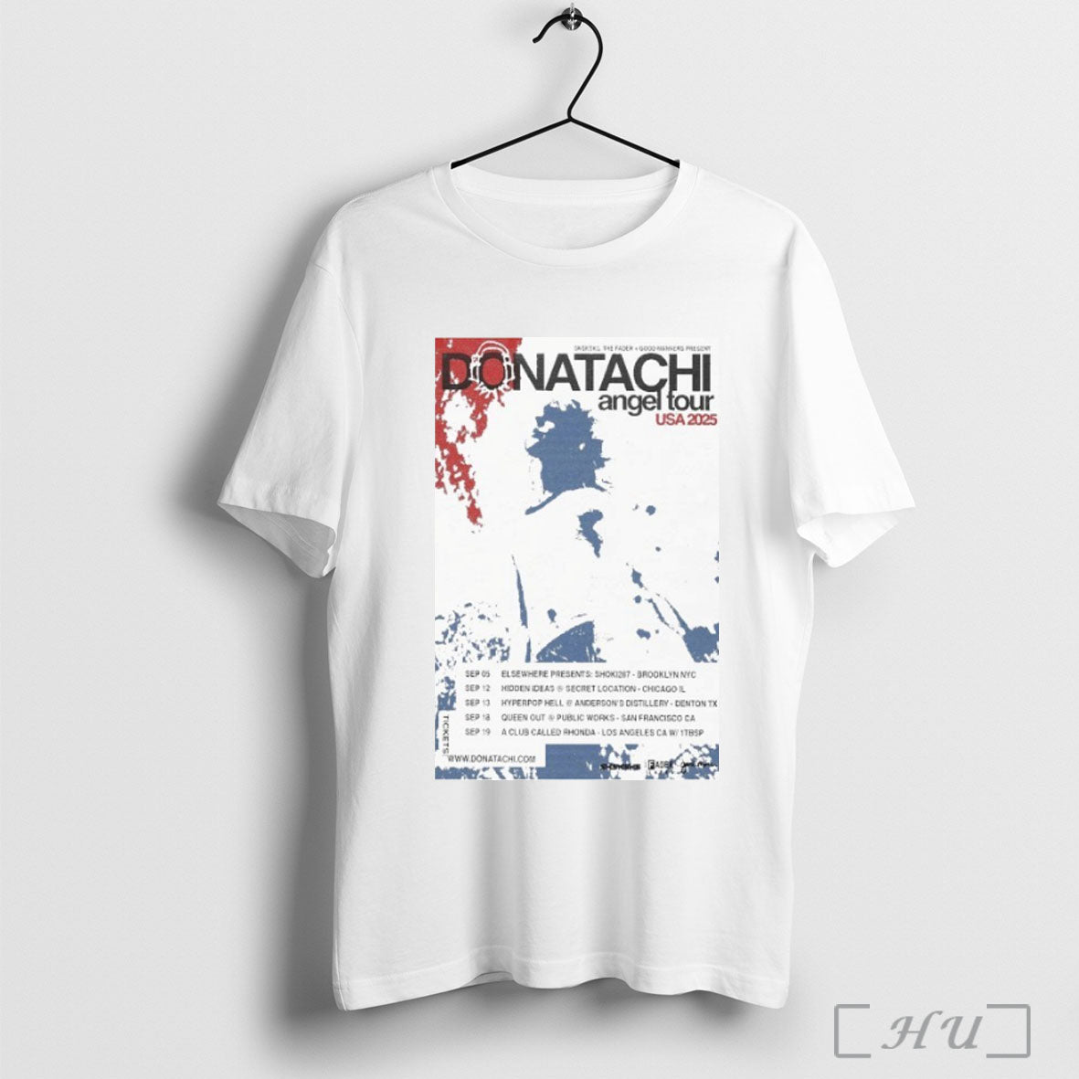 Officials Donatachi Angel Tour Usa 2025 Dates T Shirt