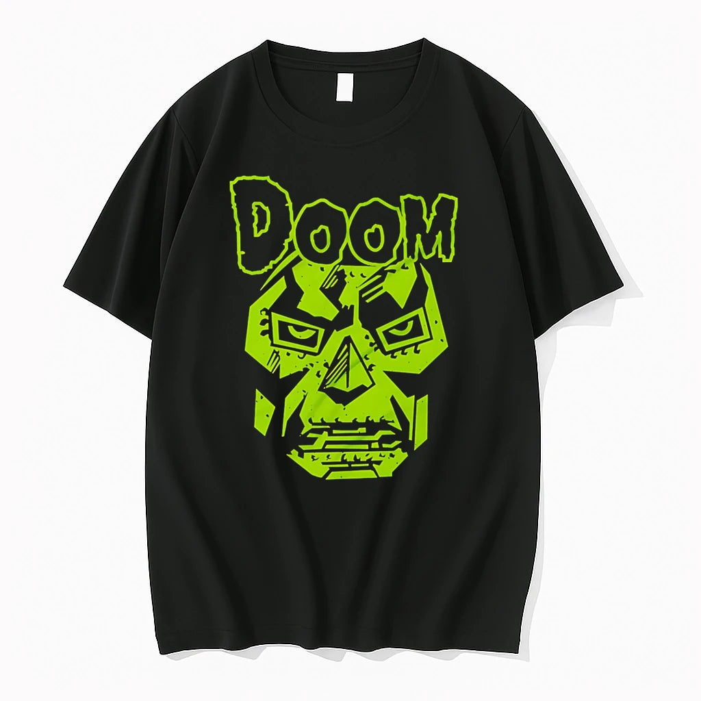 Officials Doom Mask Illustration Doom Video Game Premium T Shirt