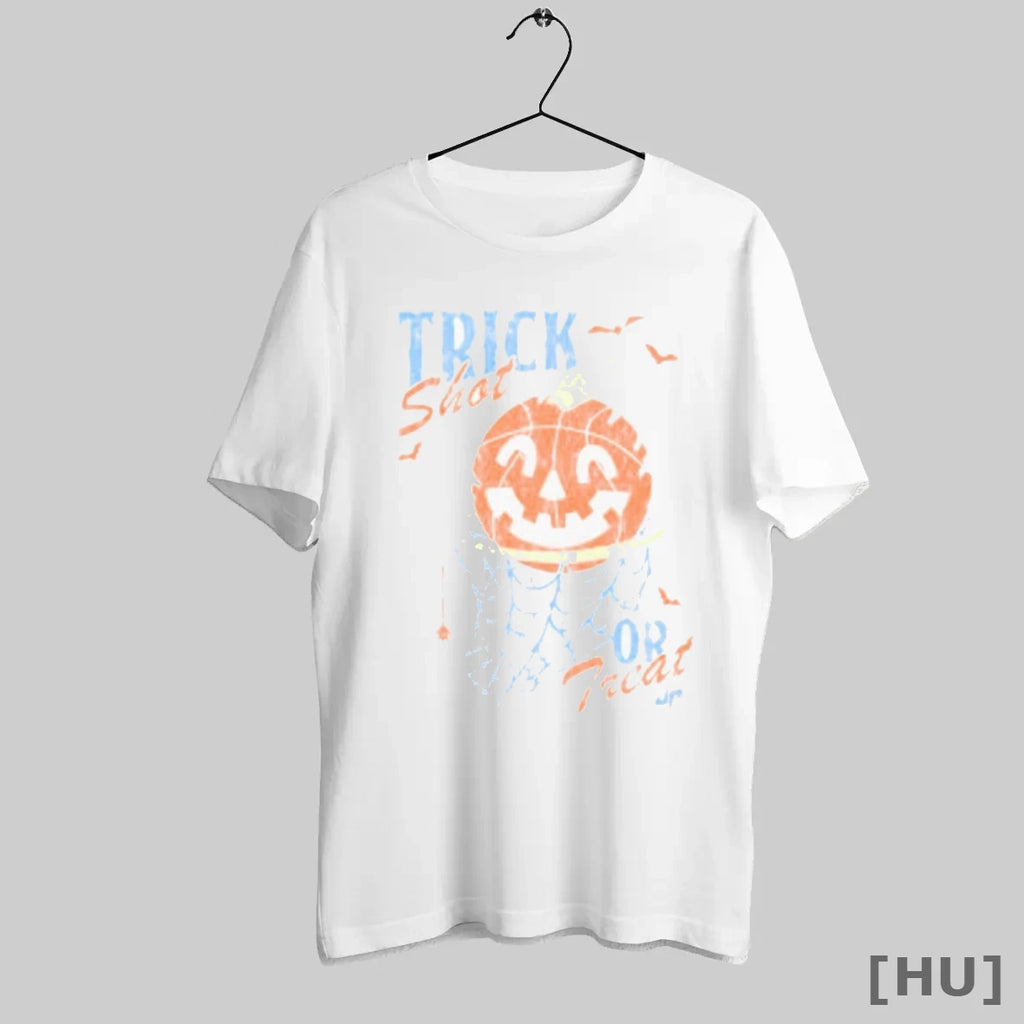 Officials Dude Perfect Trick Shot Or Treat Pumpkin Skeleton Hands Halloween T Shirt