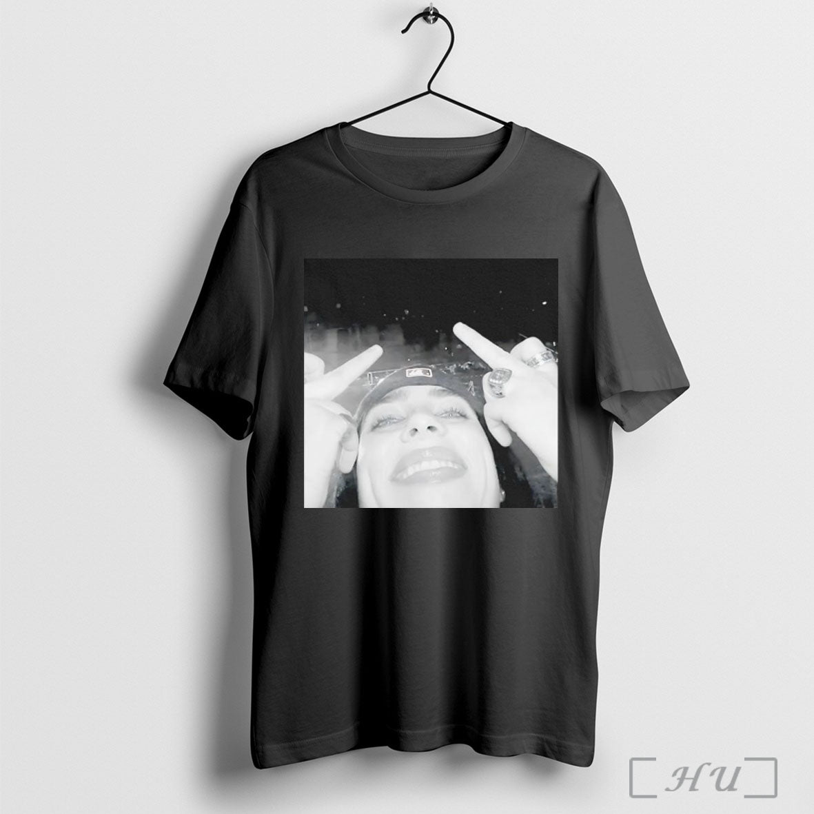 Officials Eilish Middle Fingher Music Lover Graphic T Shirt