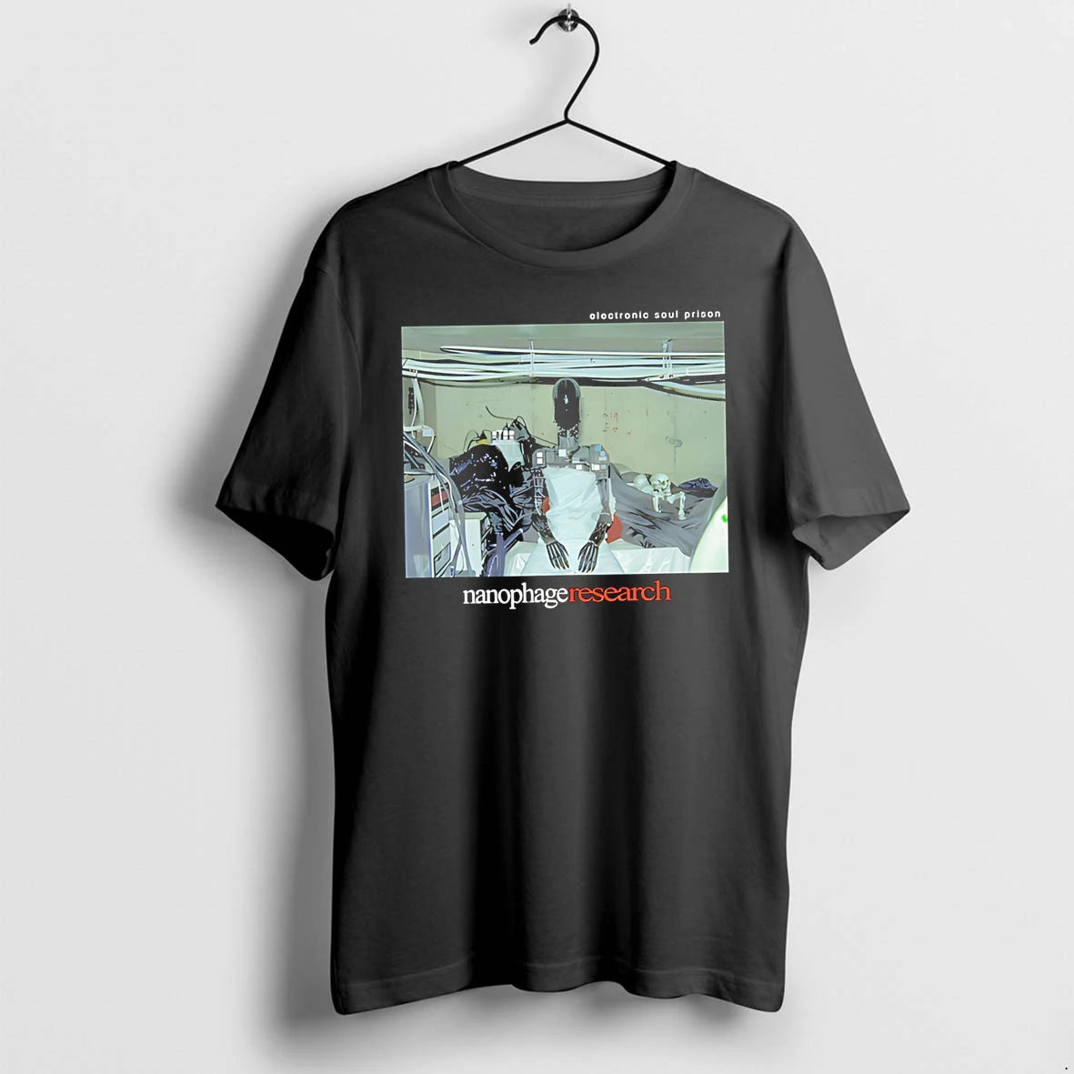 Officials Electronic Soul Prison Nanophage Research Robot Skeleton Premium T Shirt