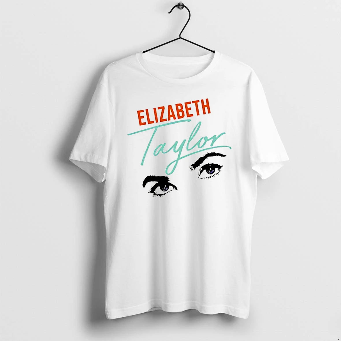 Officials Elizabeth Taylor Hollywood Icon Actress Eyes Signature Premium T Shirt