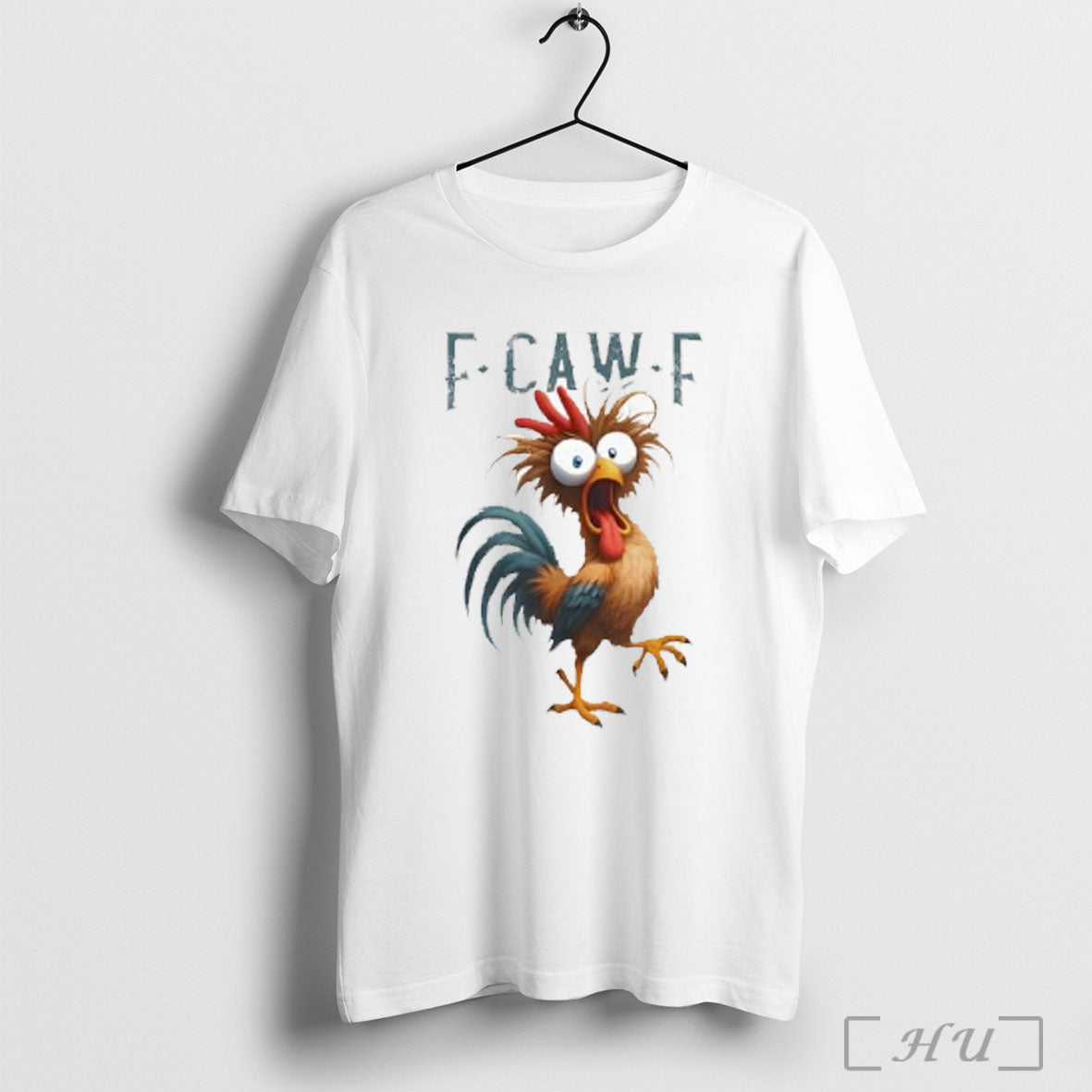 Officials F Caw F Funny Chicken Humor Quote Rooster Meme Ladies T Shirt