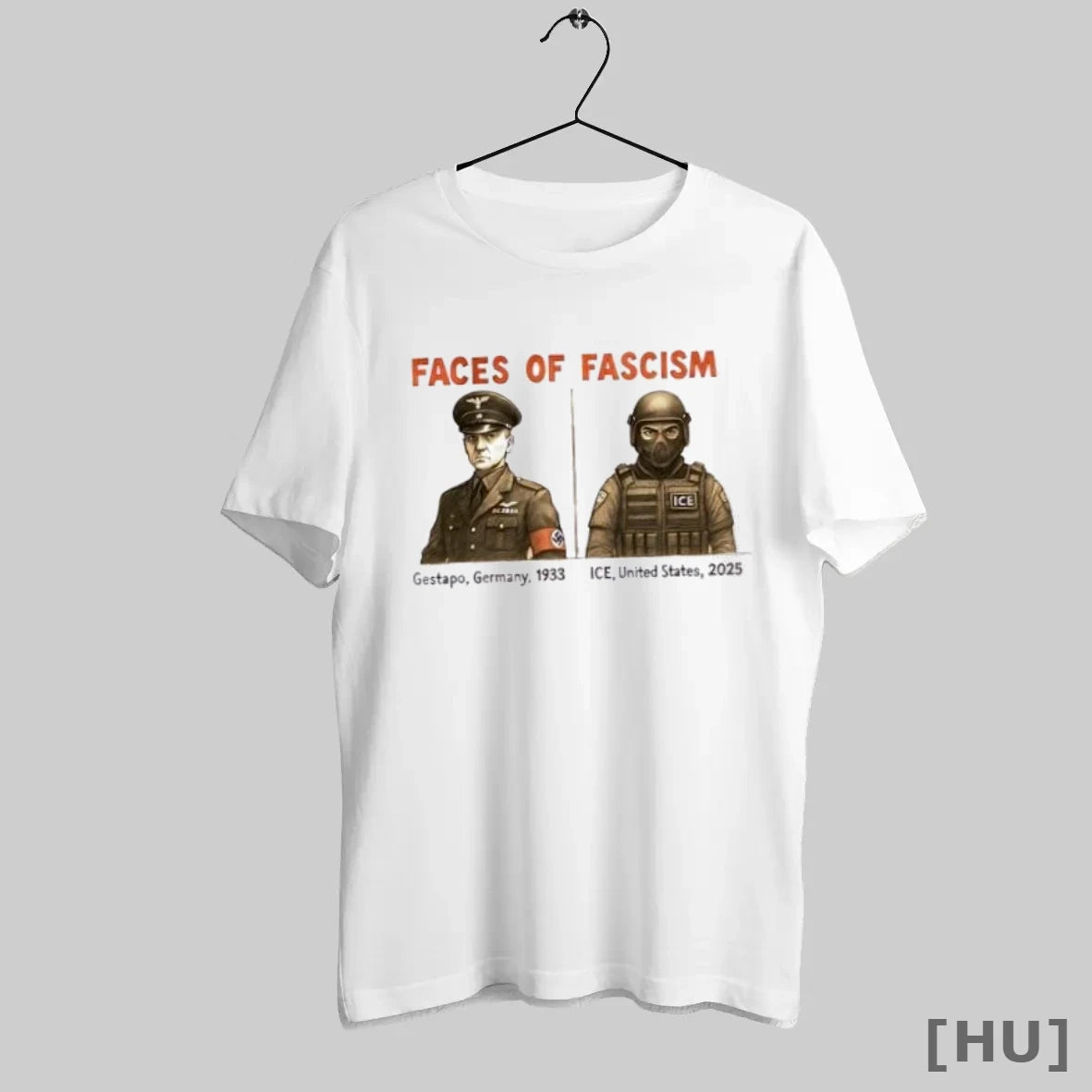 Officials Faces Of Fascism Gestapo Germany 1993 Ice United States 2025 T Shirt