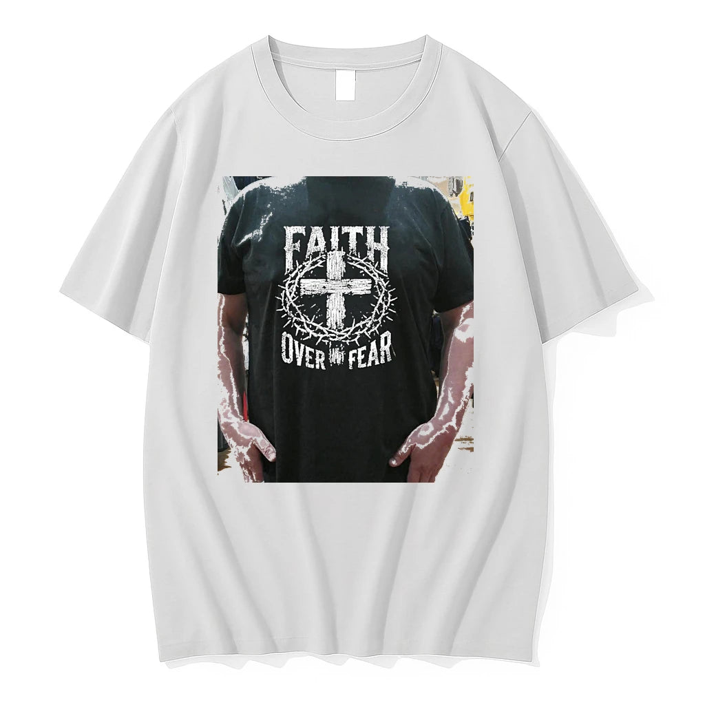 Officials Faith Over Fear Thorns Christ Premium T Shirt