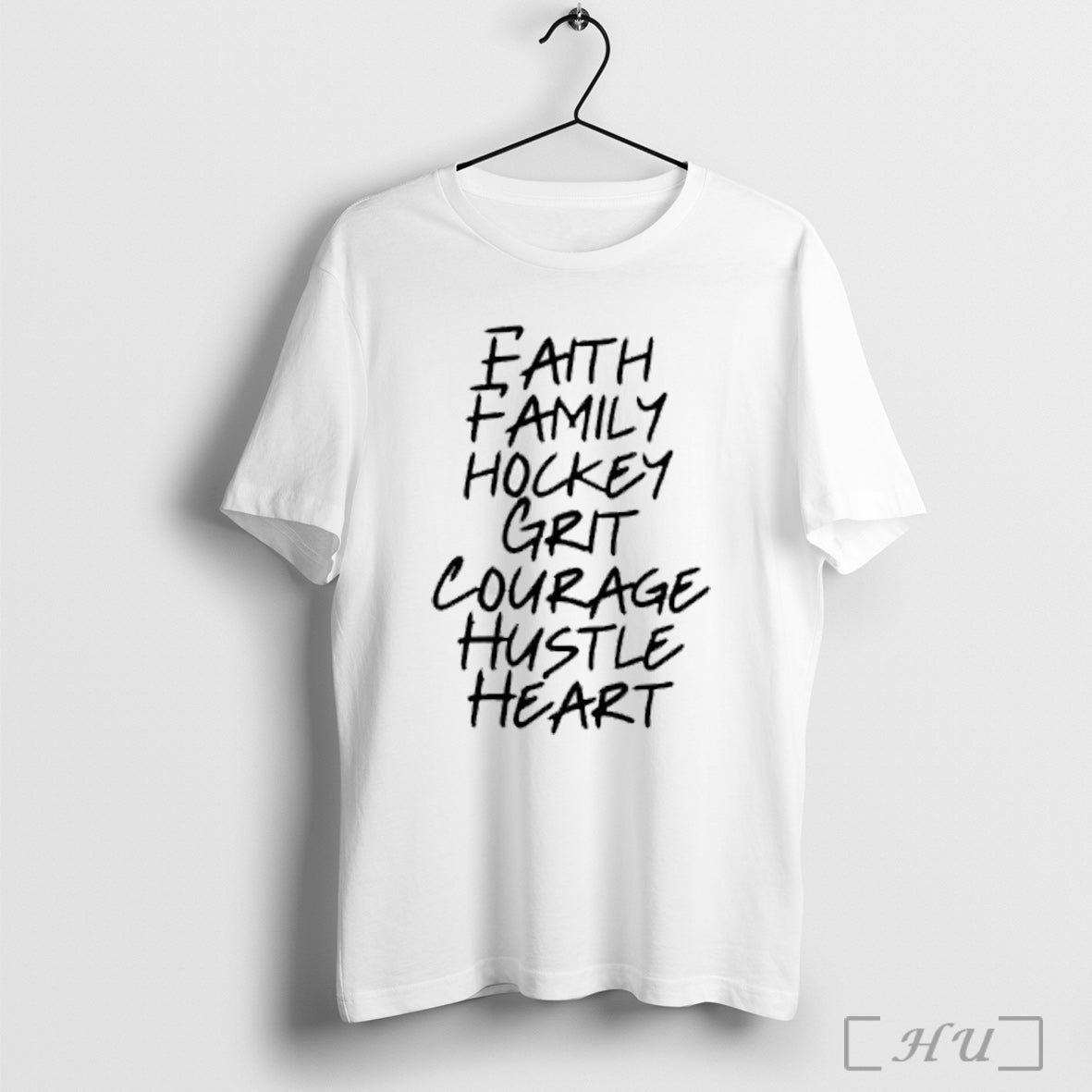 Officials Faith Family Hockey Grit Courage Hustle Heart T Shirt