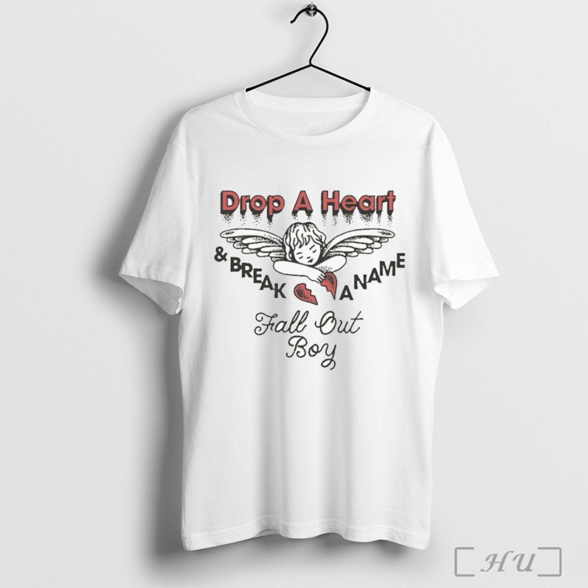 Officials Fall Out Boy Drop A Heart And Break A Name Cupid T Shirt