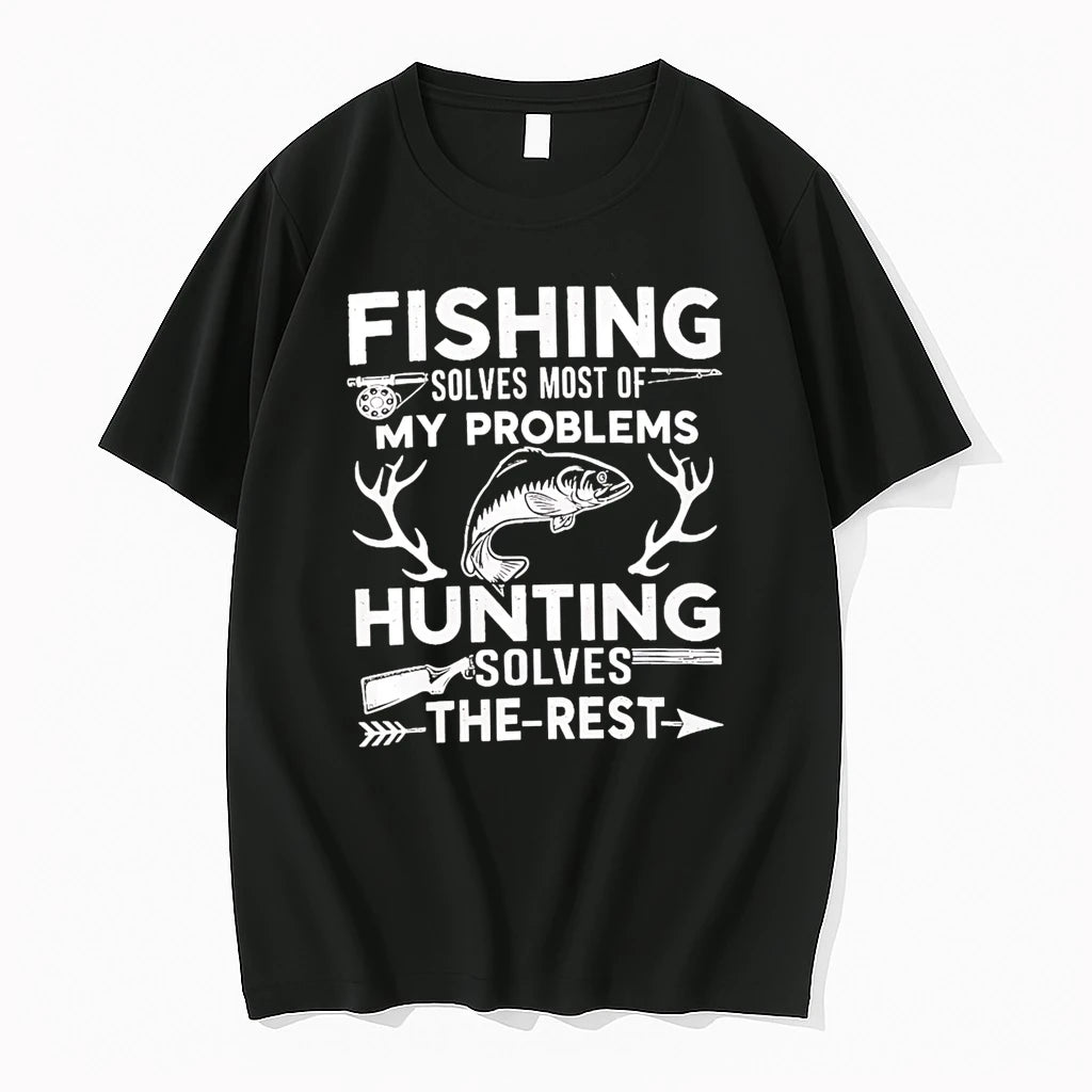 Officials Fishing Solves Most Of My Problems Hunting Solves The Rest T Shirt Sweater