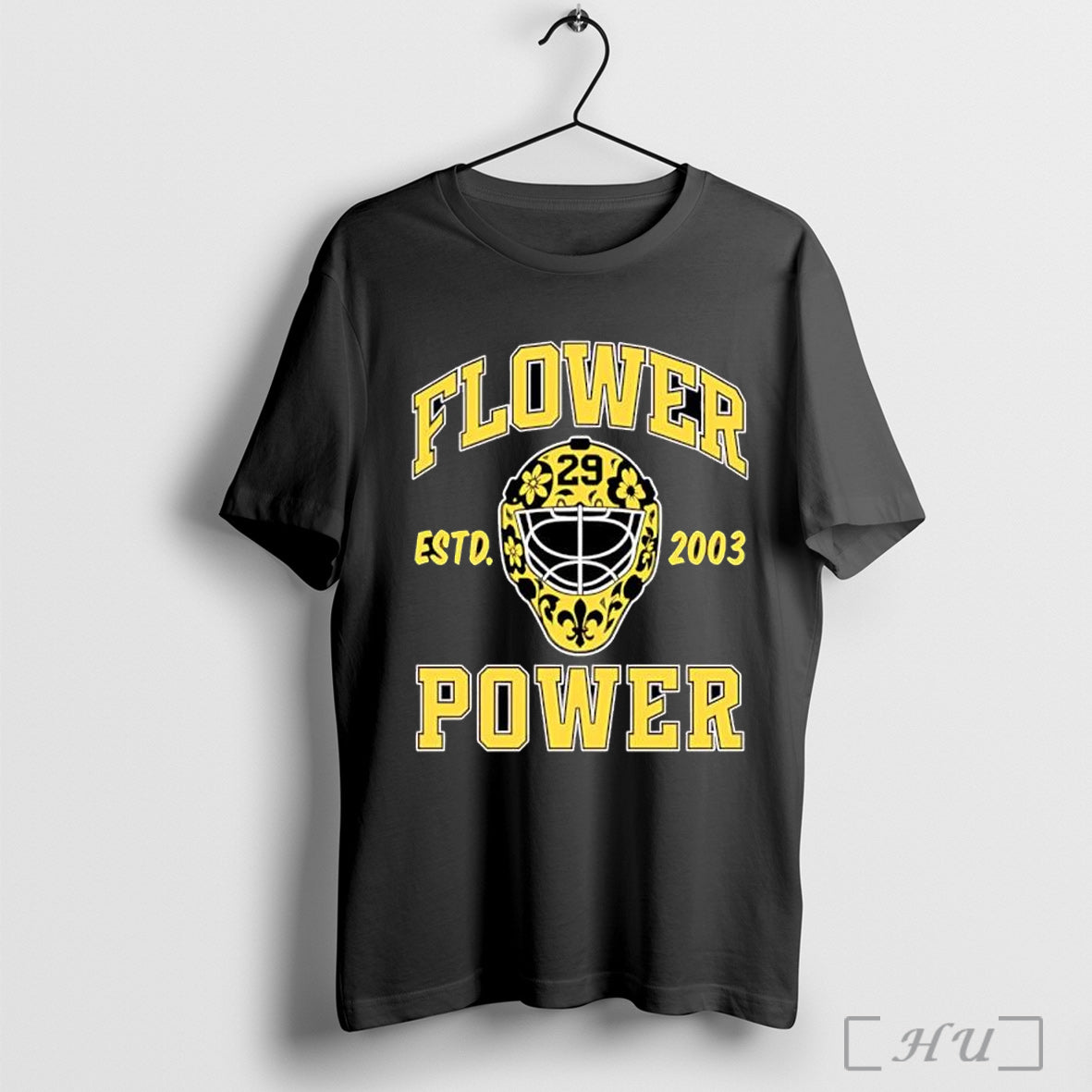 Officials Flower Power Estd 2003 Helmet Hockey T Shirt